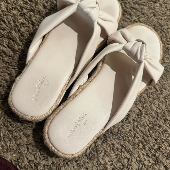 Size 9 Nude Cream color Sandals - Picture 2 of 5